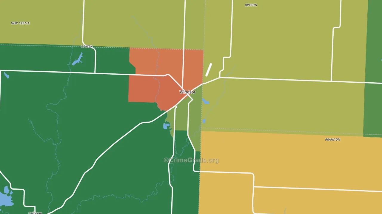 65360, MO Map of Drug-Related Crime Rates