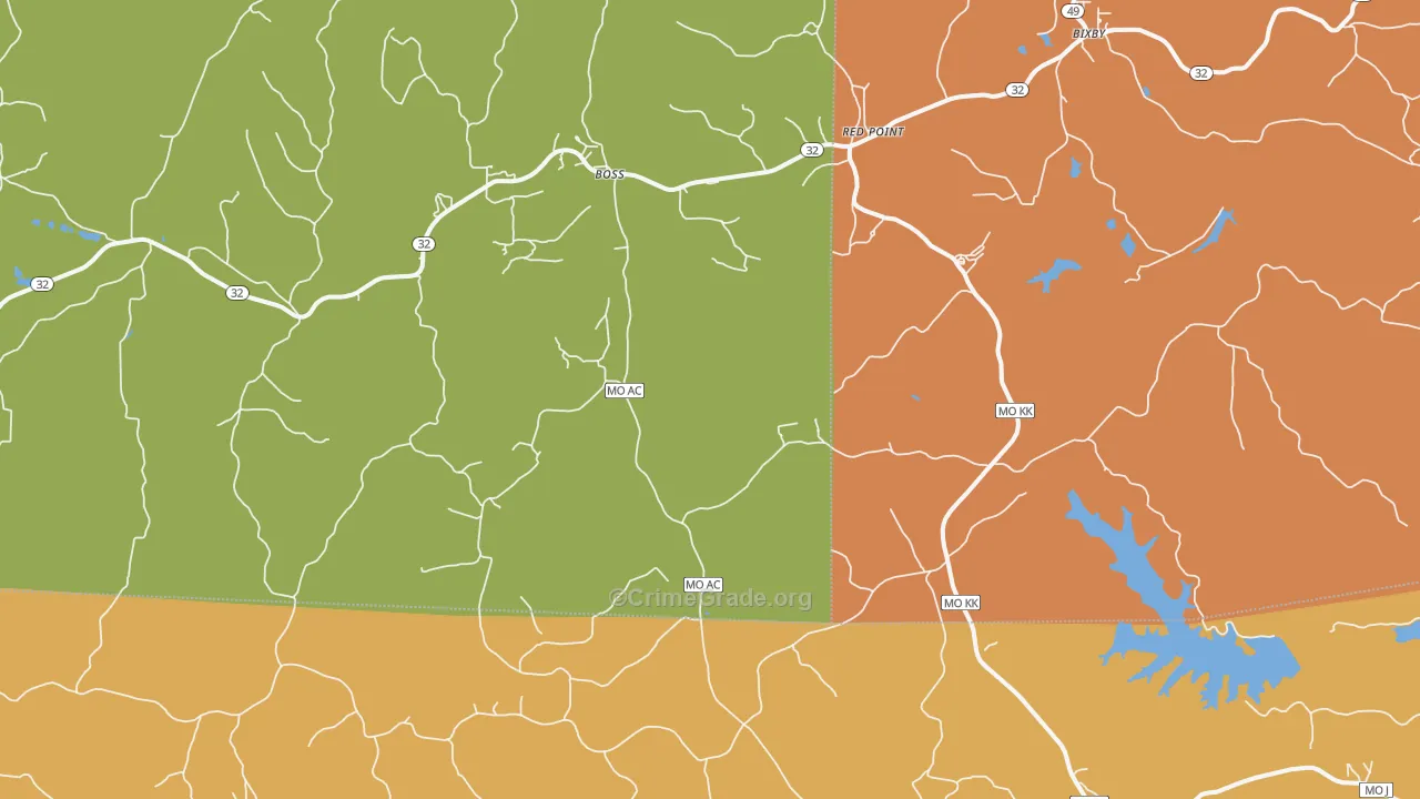 65440, MO Map of Drug-Related Crime Rates