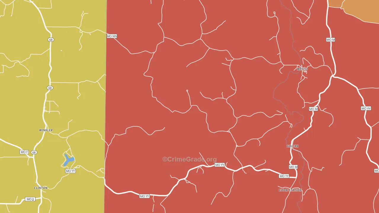 65449, MO Map of Drug-Related Crime Rates