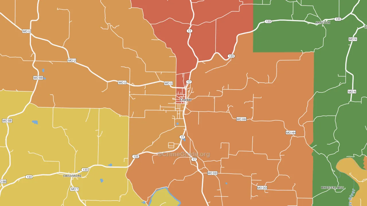 65452, MO Map of Drug-Related Crime Rates