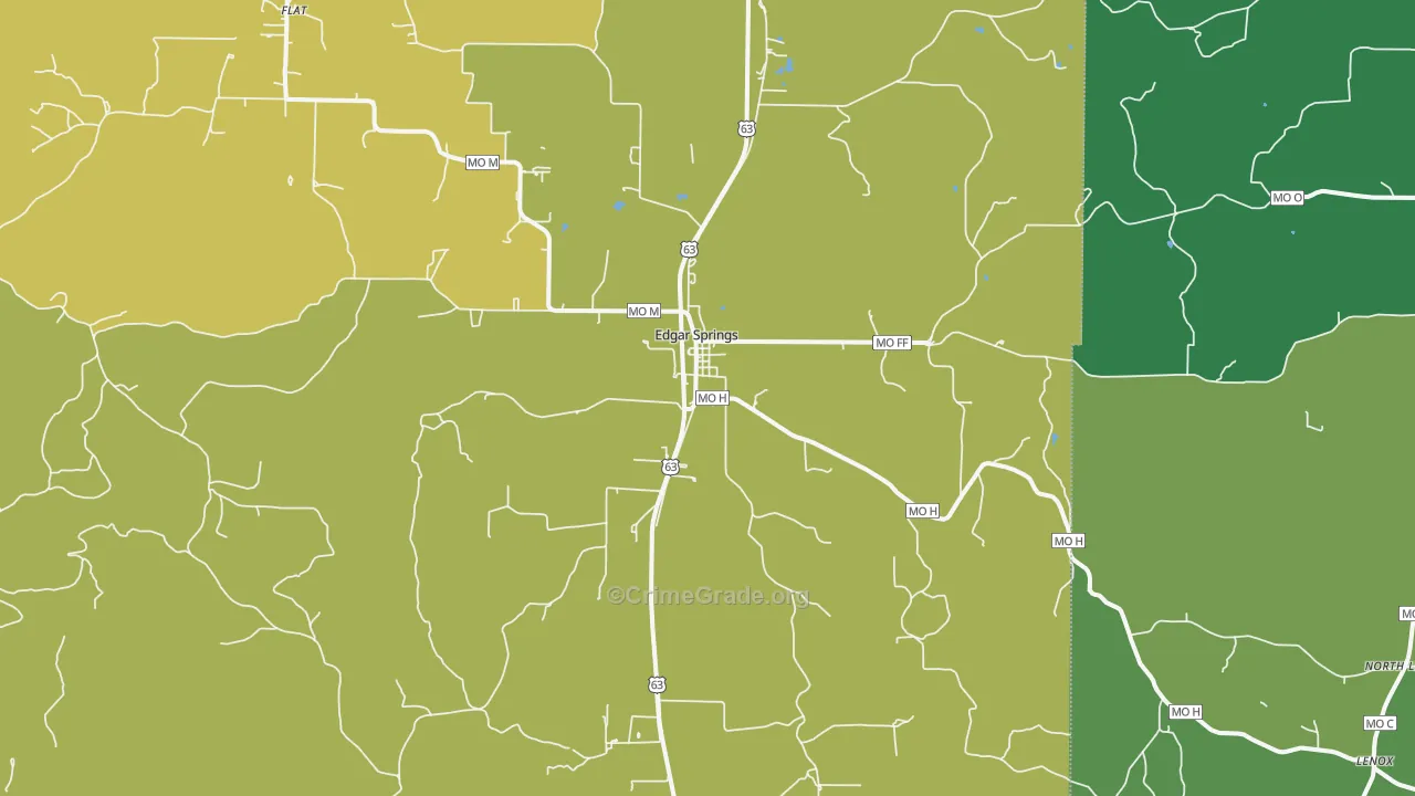 65462, MO Map of Drug-Related Crime Rates