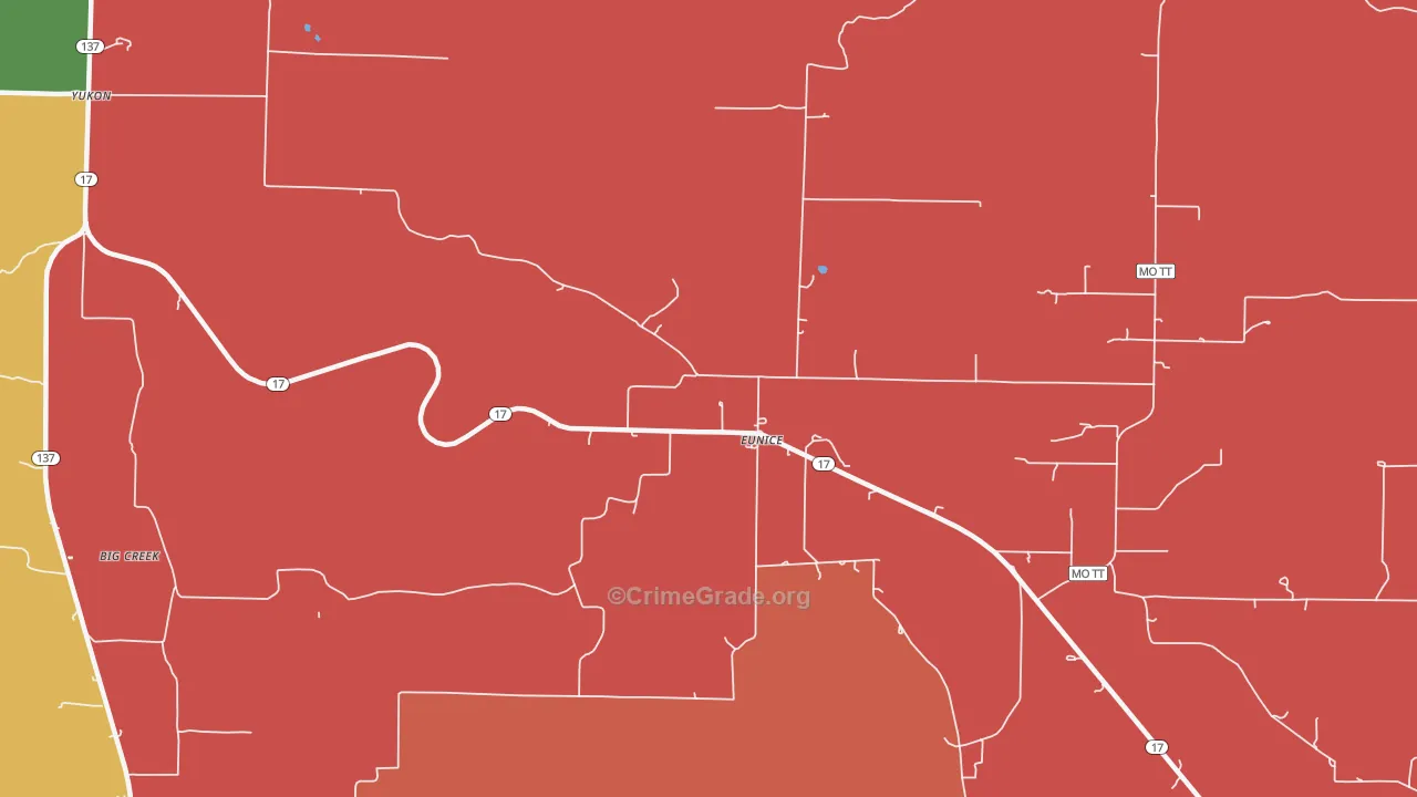 65468, MO Map of Drug-Related Crime Rates