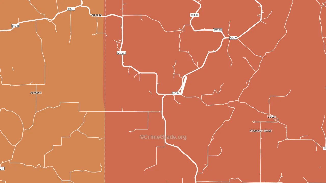 65484, MO Map of Drug-Related Crime Rates