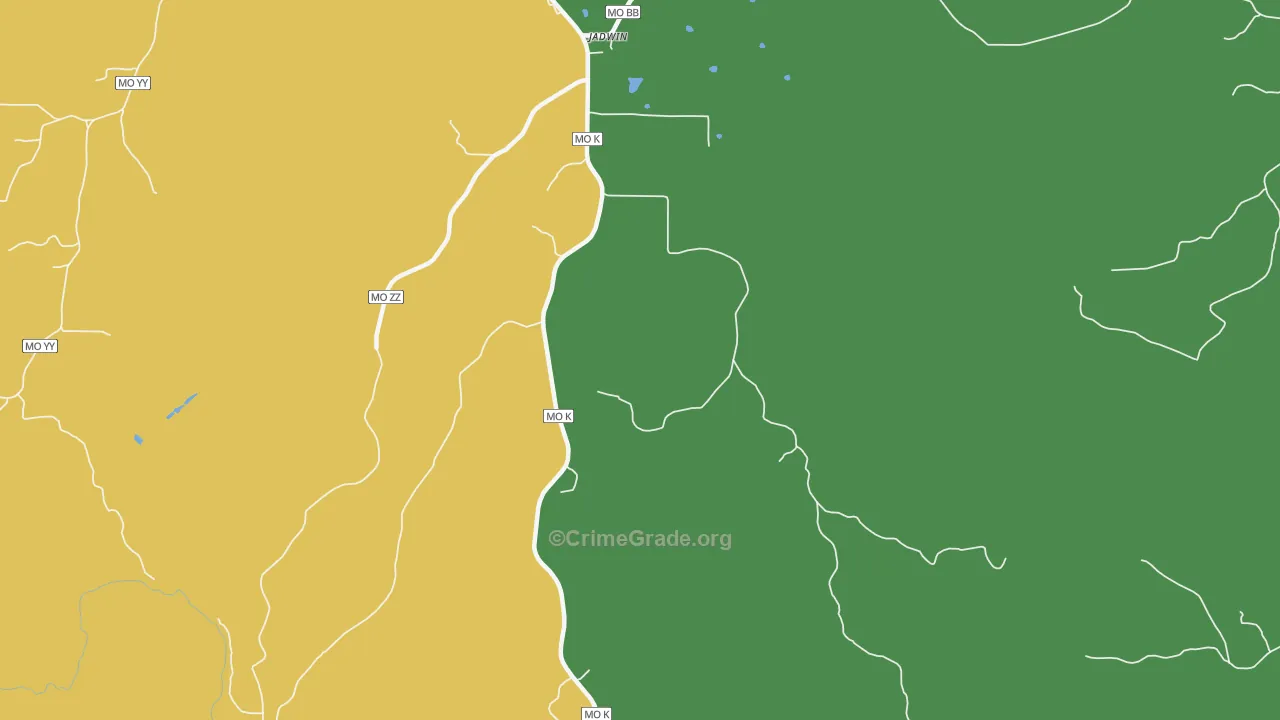 65501, MO Map of Drug-Related Crime Rates