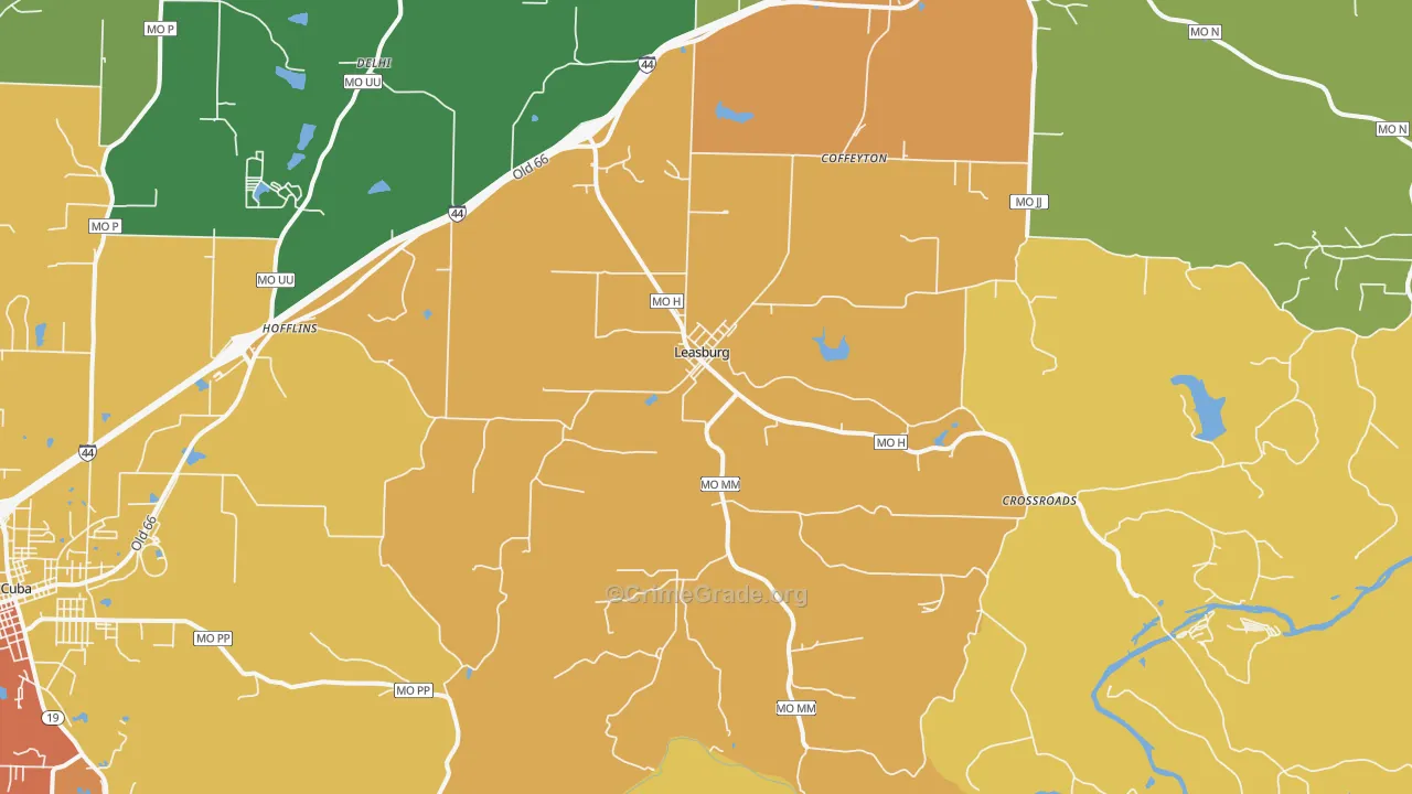 65535, MO Map of Drug-Related Crime Rates