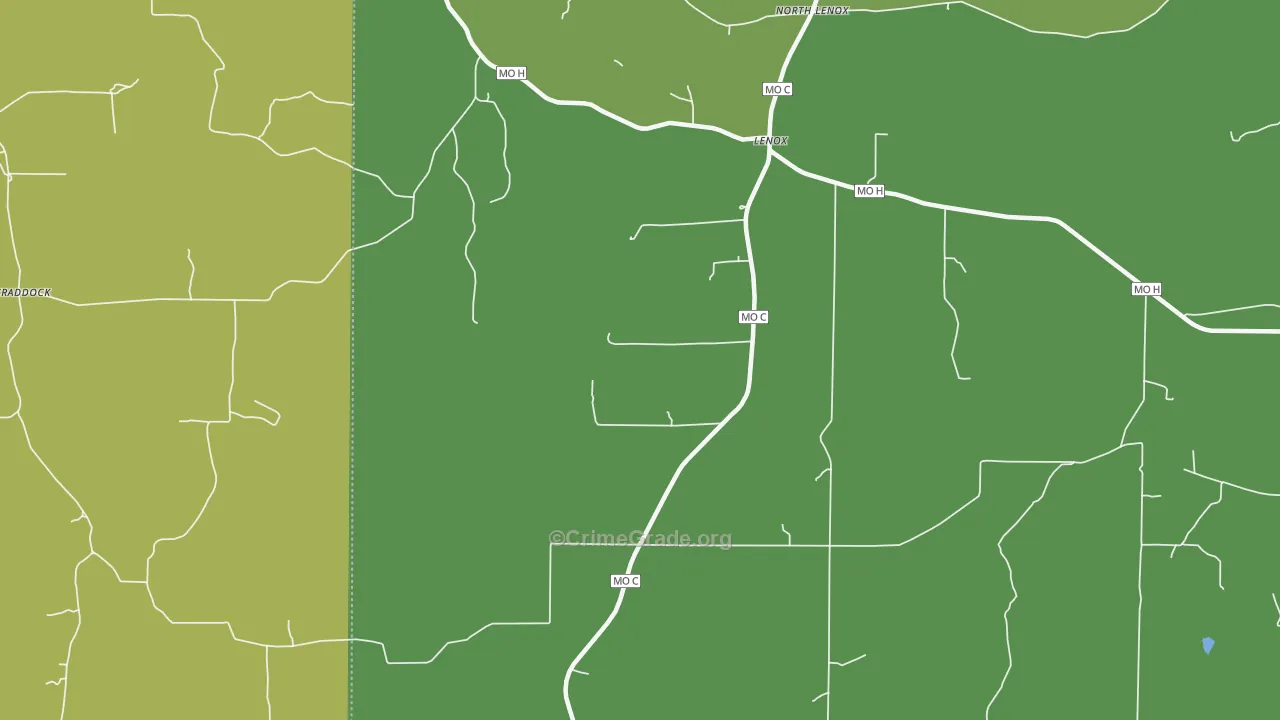 65541, MO Map of Drug-Related Crime Rates