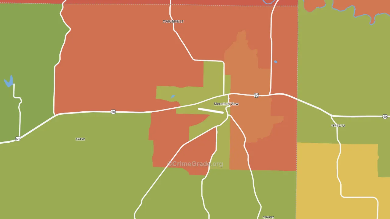 65548, MO Map of Drug-Related Crime Rates