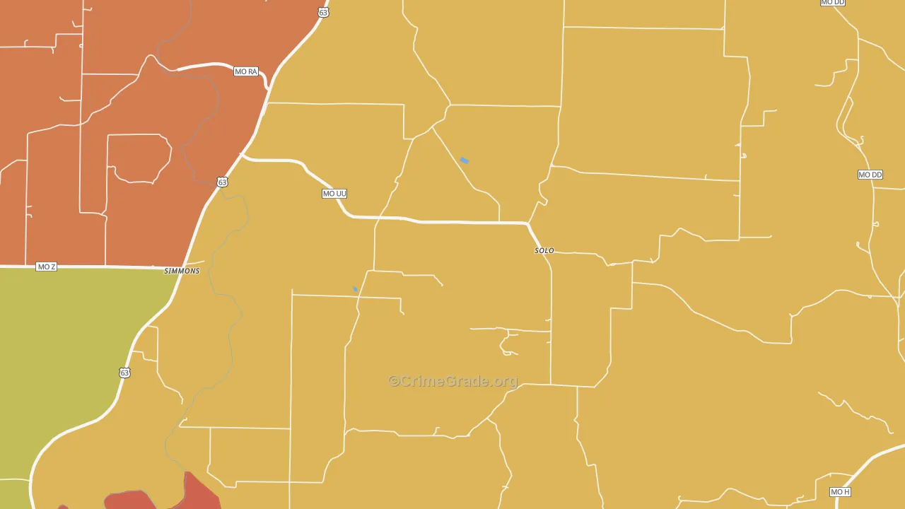 65564, MO Map of Drug-Related Crime Rates