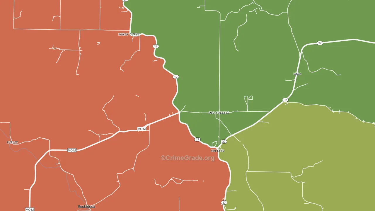 65570, MO Map of Drug-Related Crime Rates