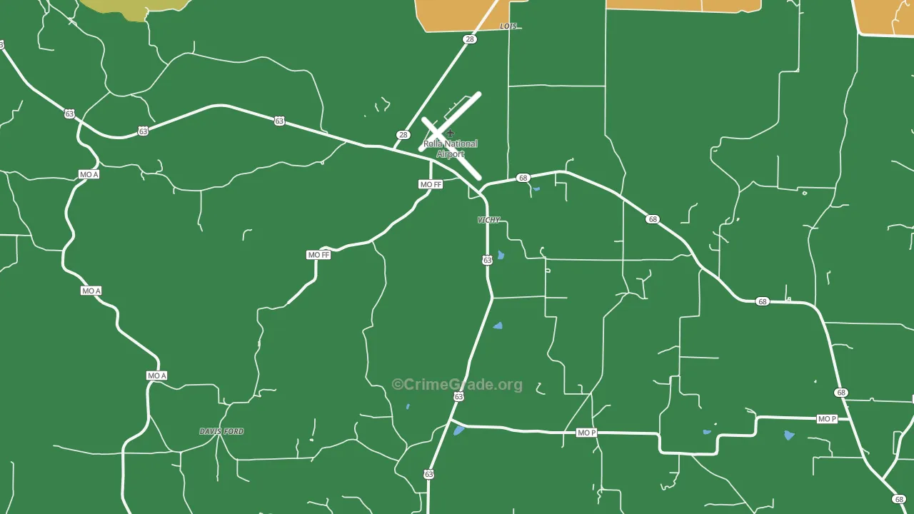 65580, MO Map of Drug-Related Crime Rates