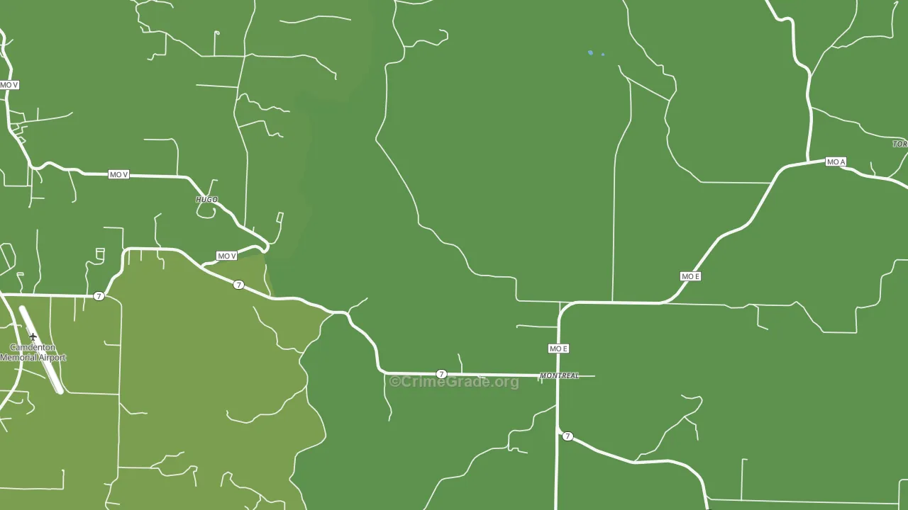 65591, MO Map of Drug-Related Crime Rates