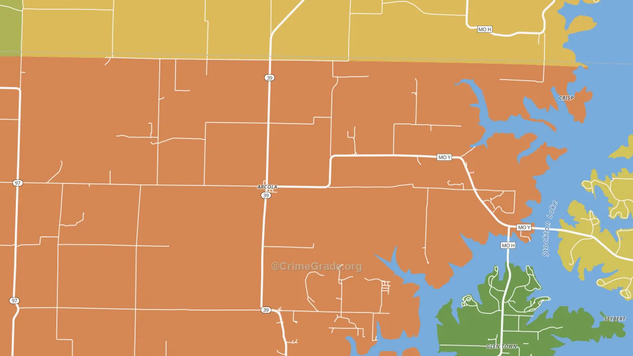 65603, MO Map of Drug-Related Crime Rates