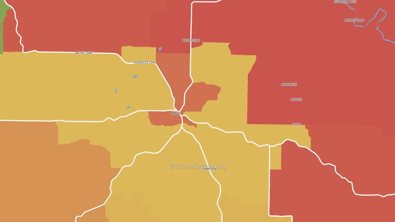 65606, MO Map of Drug-Related Crime Rates