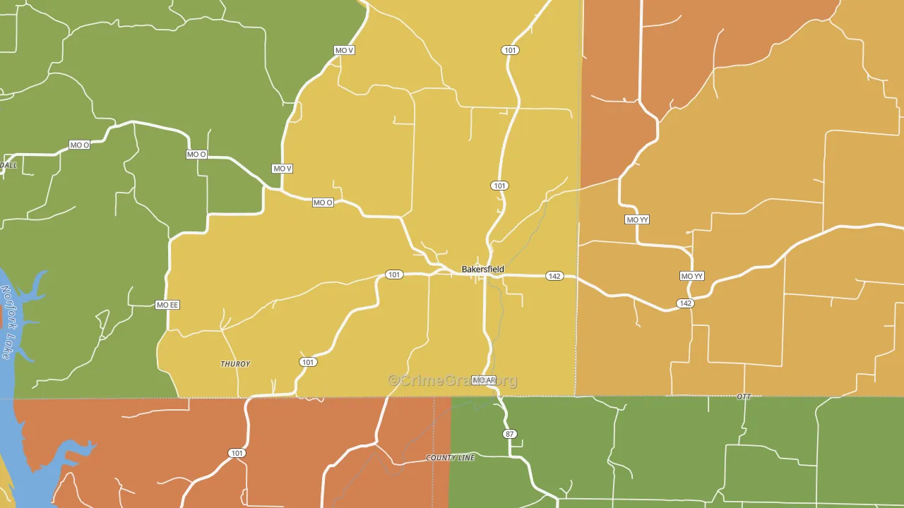 65609, MO Map of Drug-Related Crime Rates