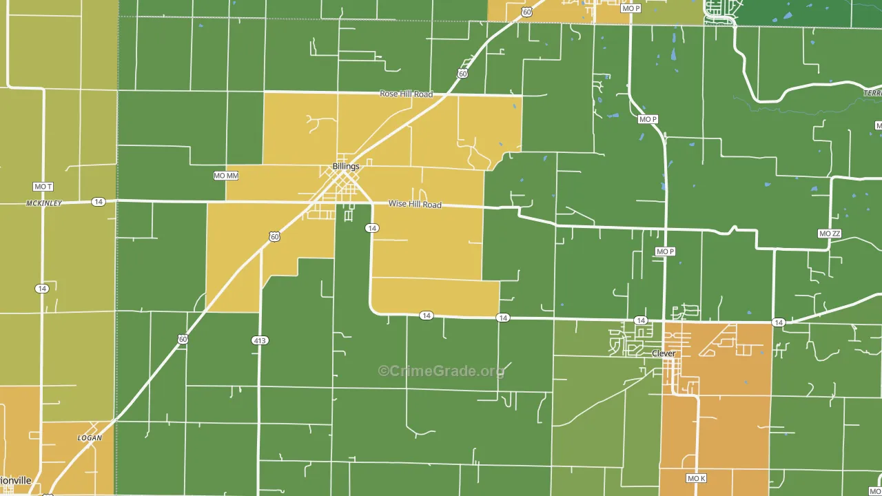 65610, MO Map of Drug-Related Crime Rates