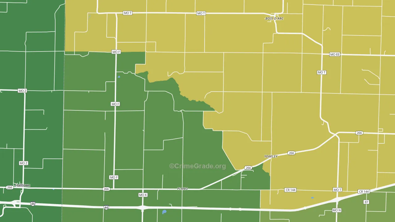 65612, MO Map of Drug-Related Crime Rates