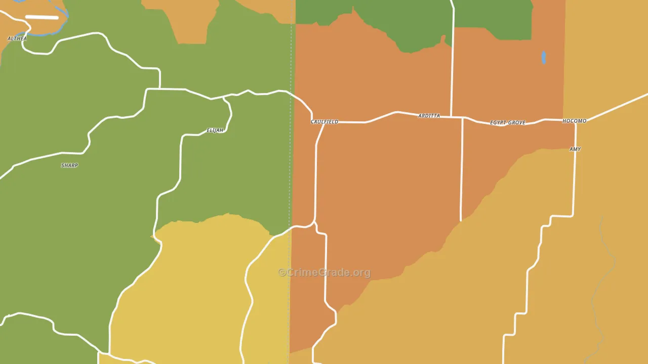 65626, MO Map of Drug-Related Crime Rates