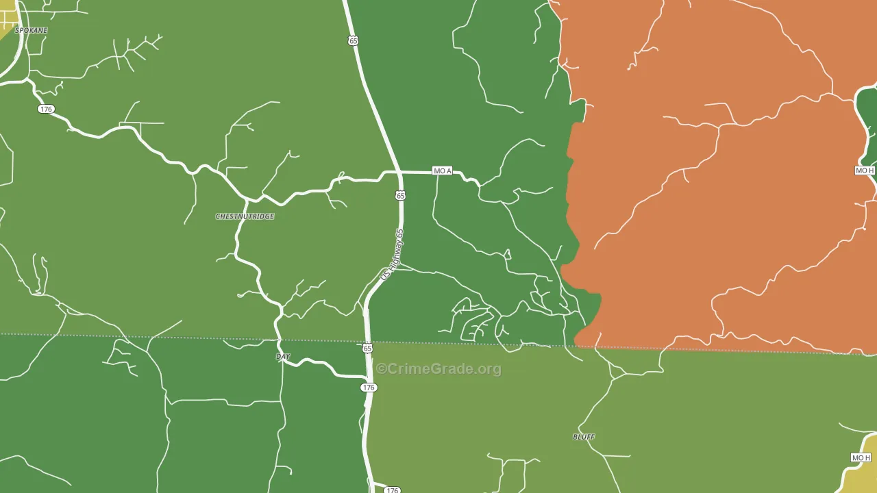 65630, MO Map of Drug-Related Crime Rates