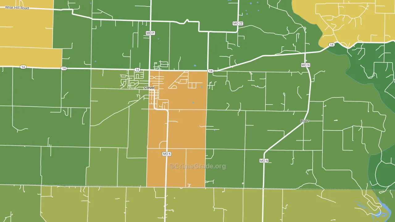 65631, MO Map of Drug-Related Crime Rates