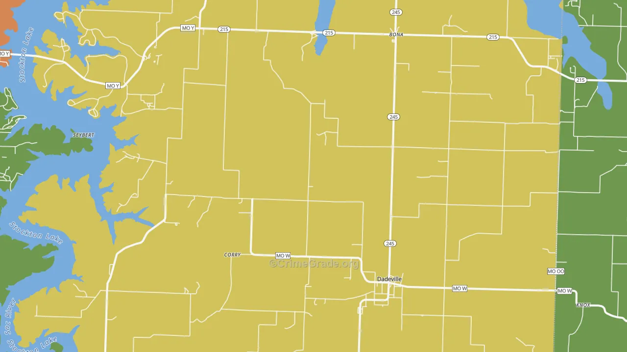 65635, MO Map of Drug-Related Crime Rates