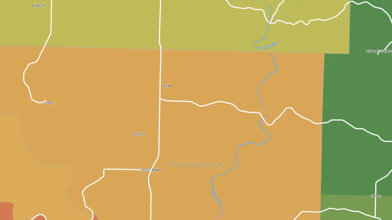 65637, MO Map of Drug-Related Crime Rates