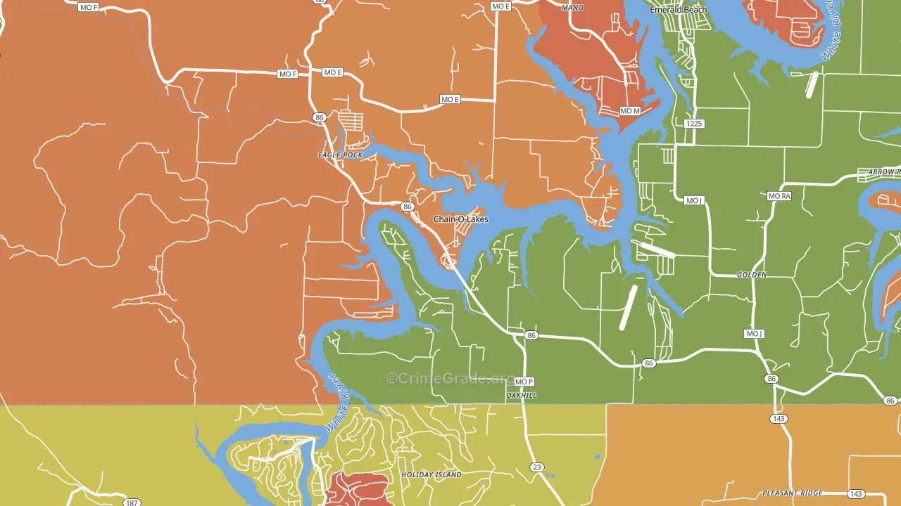 65641, MO Map of Drug-Related Crime Rates