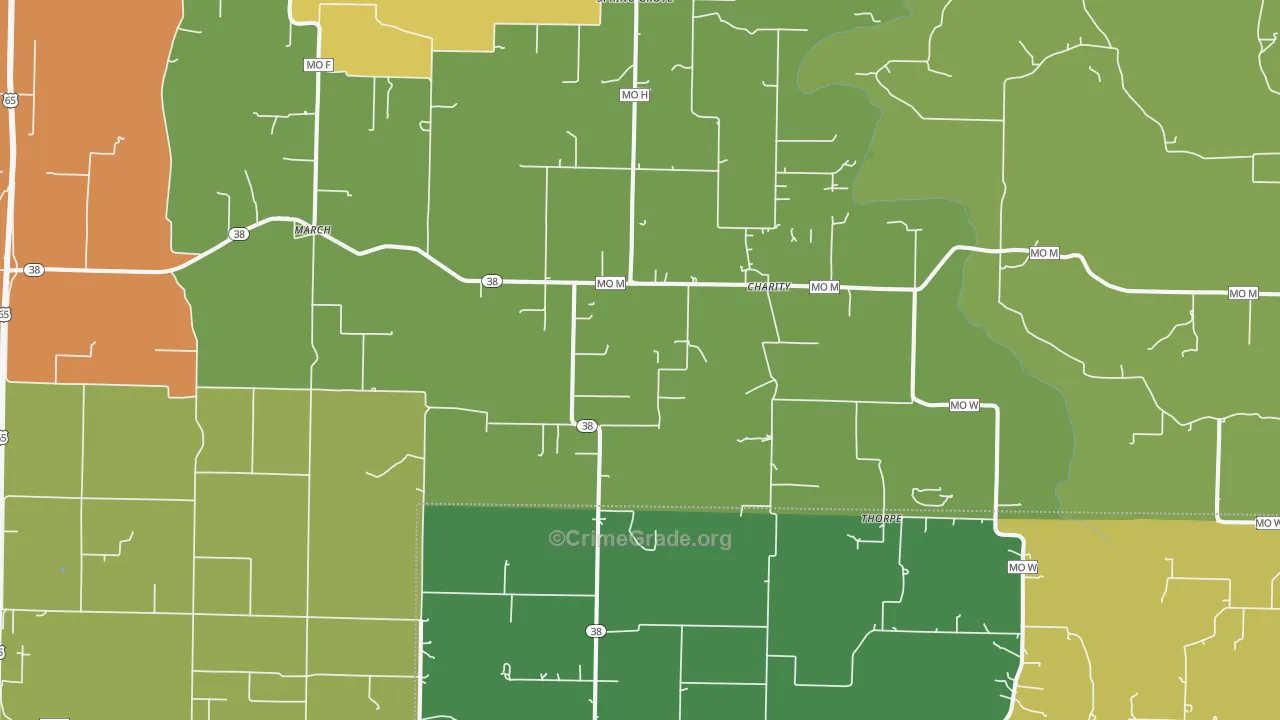 65644, MO Map of Drug-Related Crime Rates