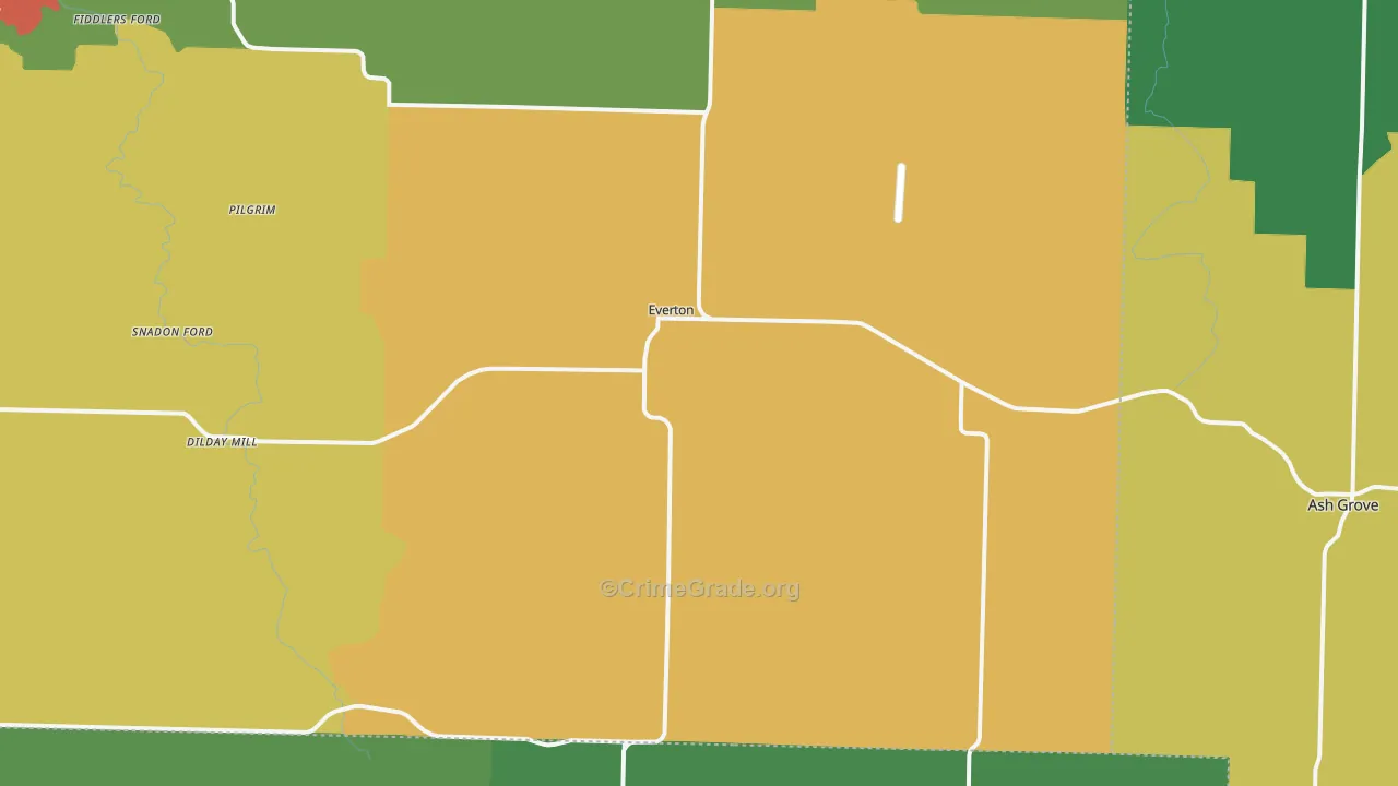 65646, MO Map of Drug-Related Crime Rates