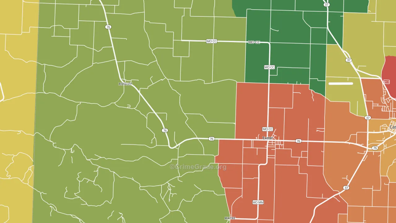 65647, MO Map of Drug-Related Crime Rates