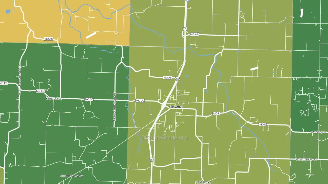 65648, MO Map of Drug-Related Crime Rates