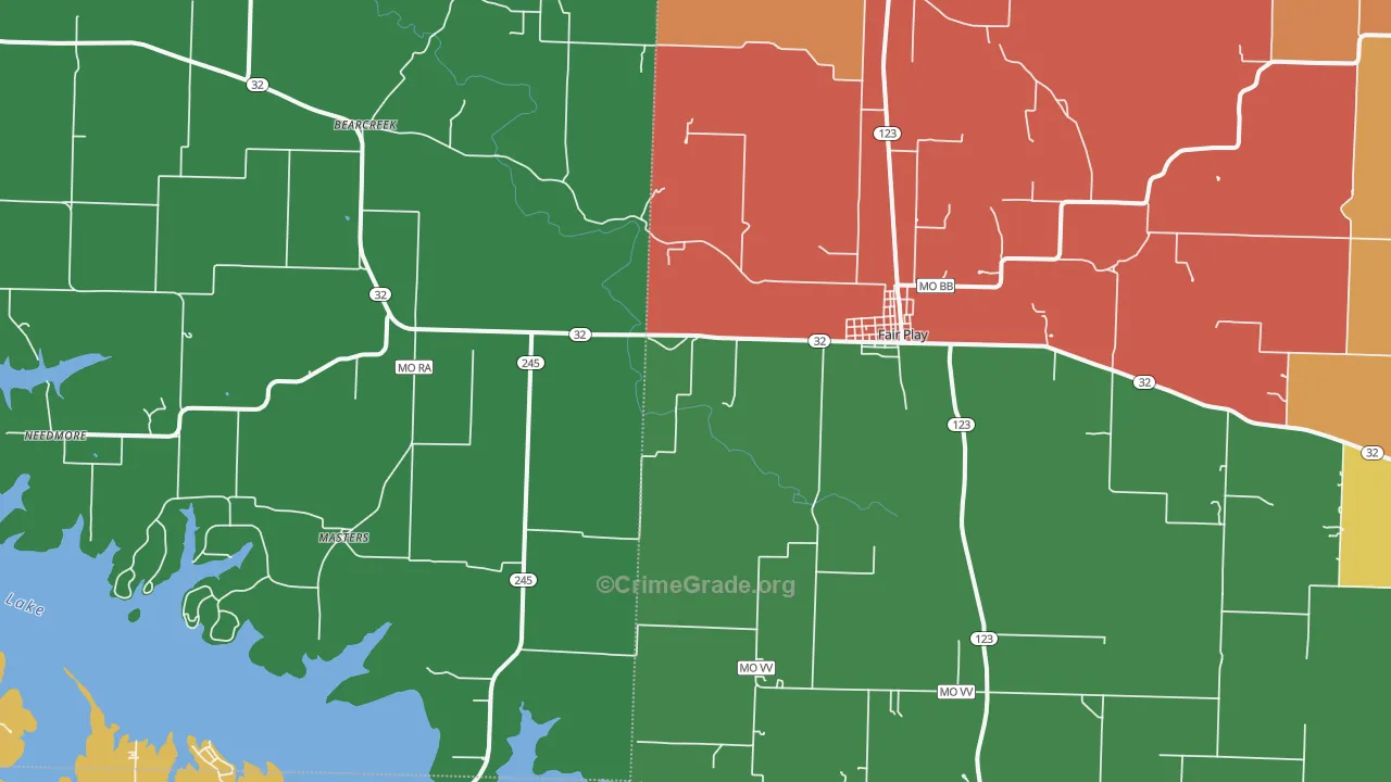 65649, MO Map of Drug-Related Crime Rates