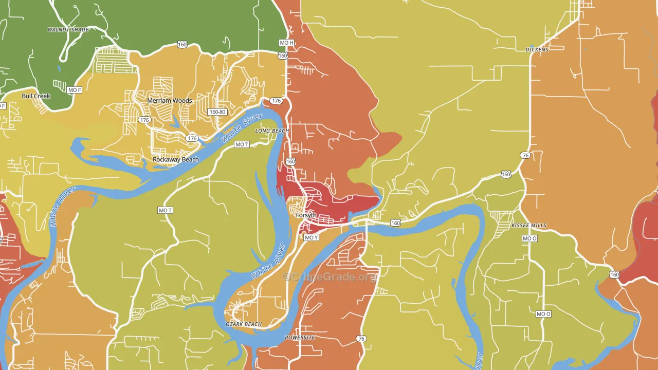 65653, MO Map of Drug-Related Crime Rates