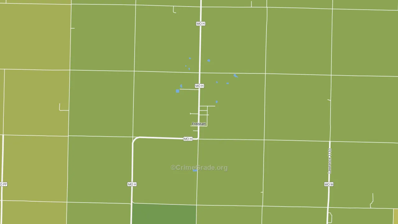 65654, MO Map of Drug-Related Crime Rates