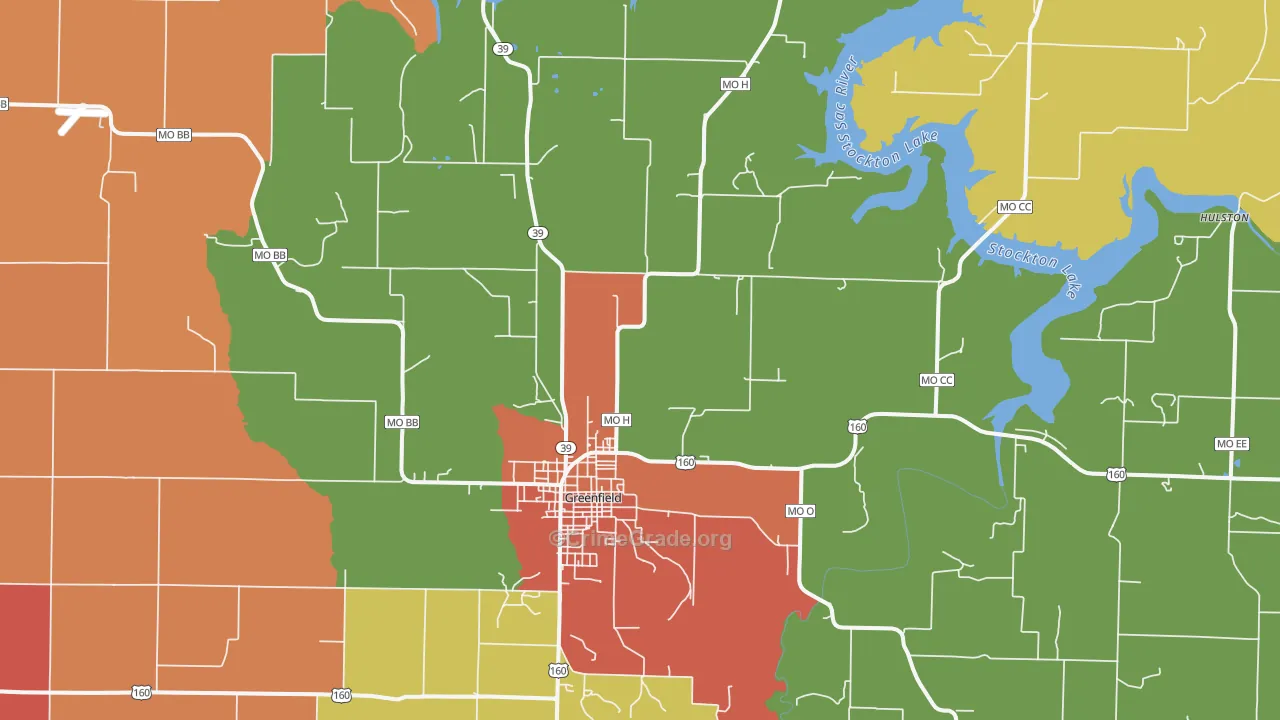65661, MO Map of Drug-Related Crime Rates