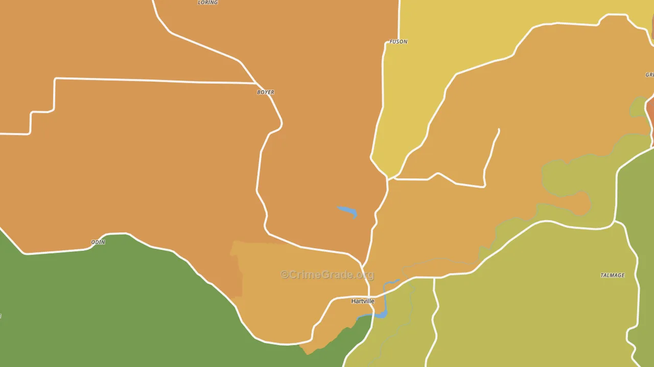 65667, MO Map of Drug-Related Crime Rates