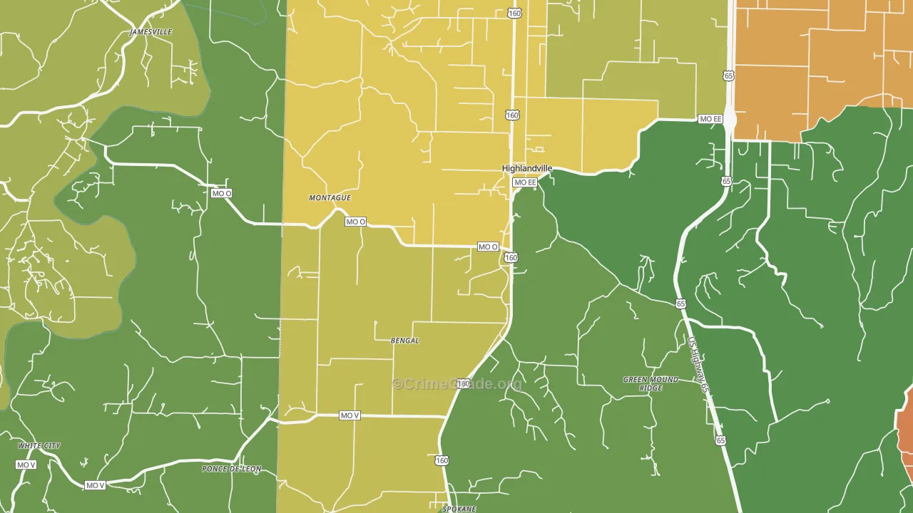 65669, MO Map of Drug-Related Crime Rates