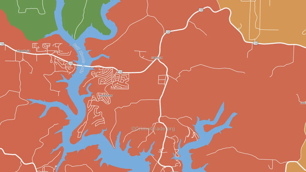 65676, MO Map of Drug-Related Crime Rates
