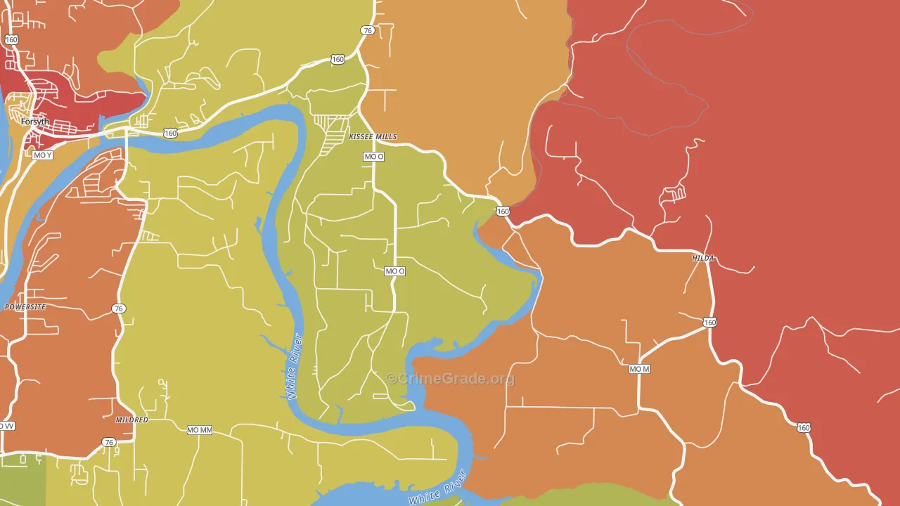 65680, MO Map of Drug-Related Crime Rates