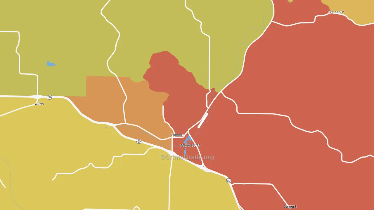 65689, MO Map of Drug-Related Crime Rates