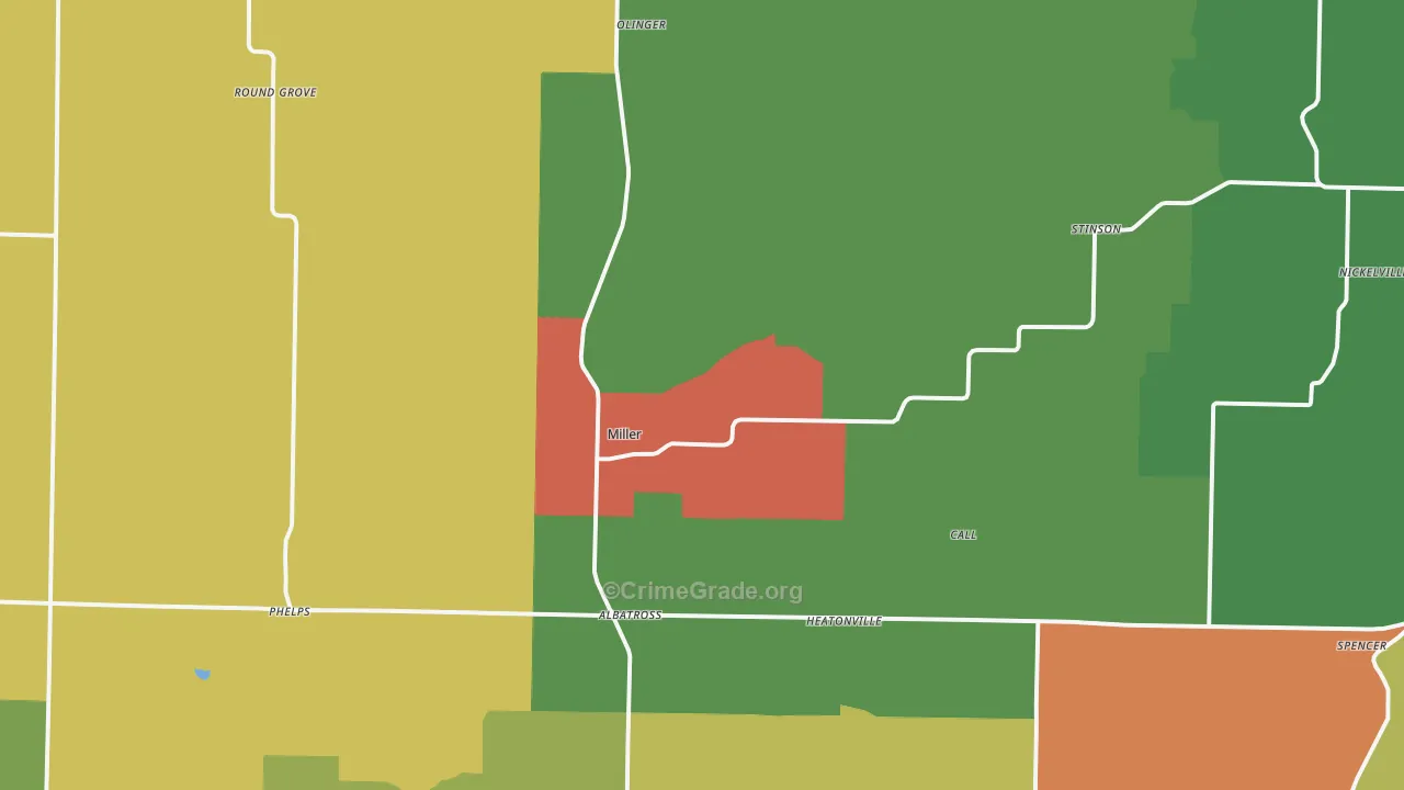 65707, MO Map of Drug-Related Crime Rates
