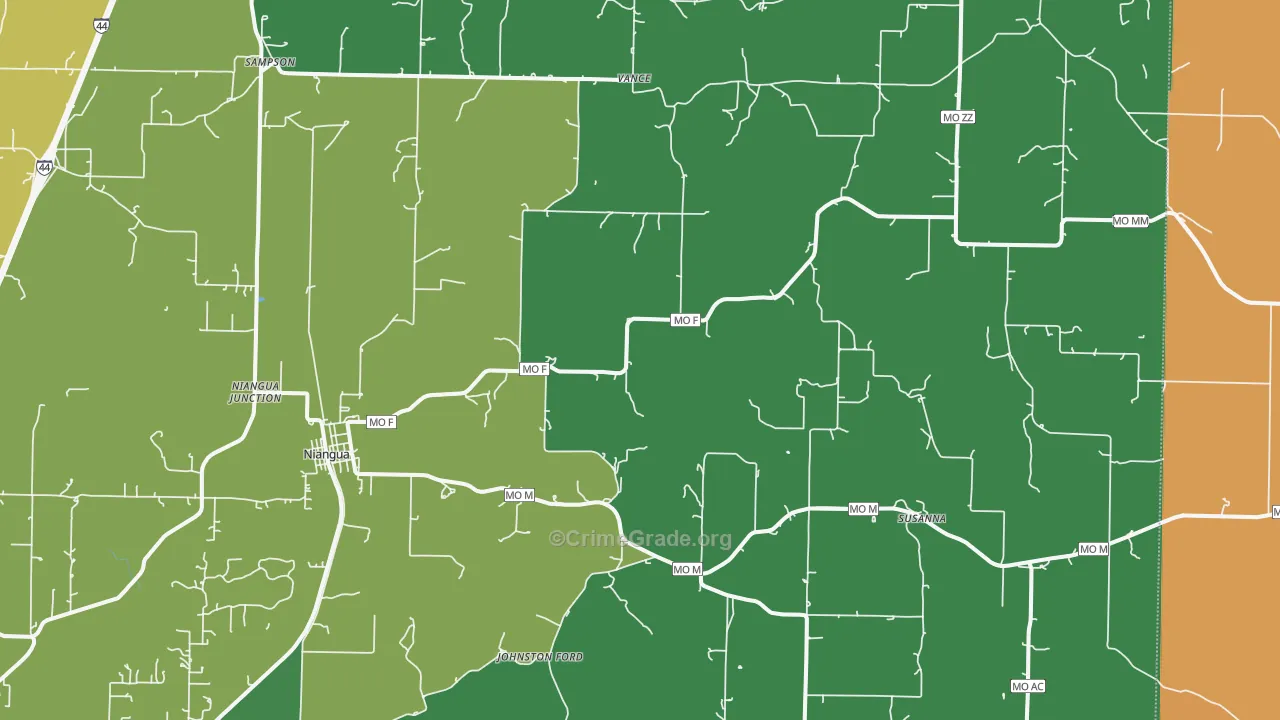 65713, MO Map of Drug-Related Crime Rates