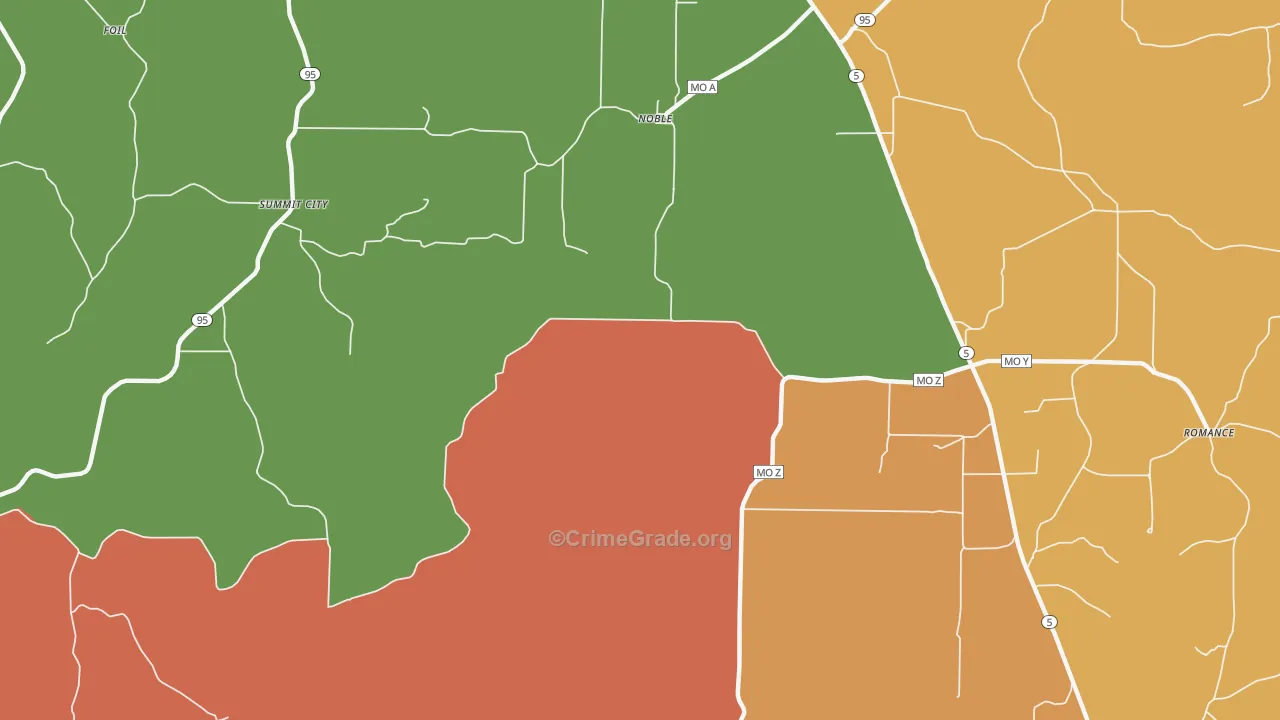 65715, MO Map of Drug-Related Crime Rates