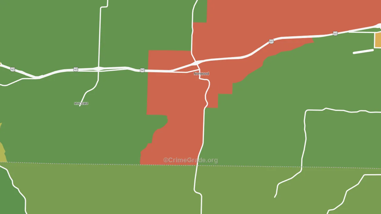 65717, MO Map of Drug-Related Crime Rates