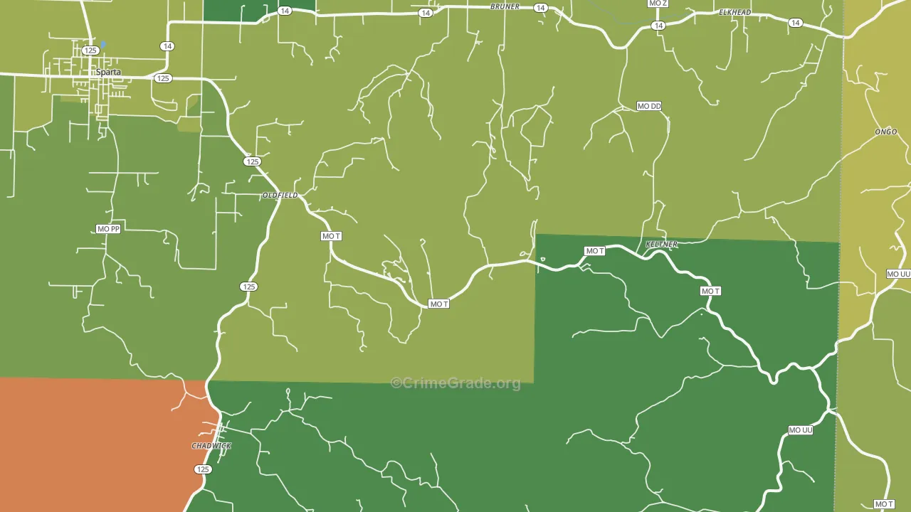 65720, MO Map of Drug-Related Crime Rates