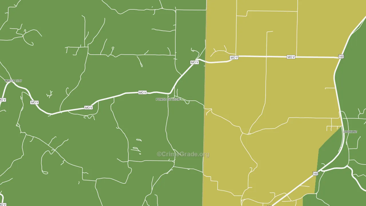 65728, MO Map of Drug-Related Crime Rates