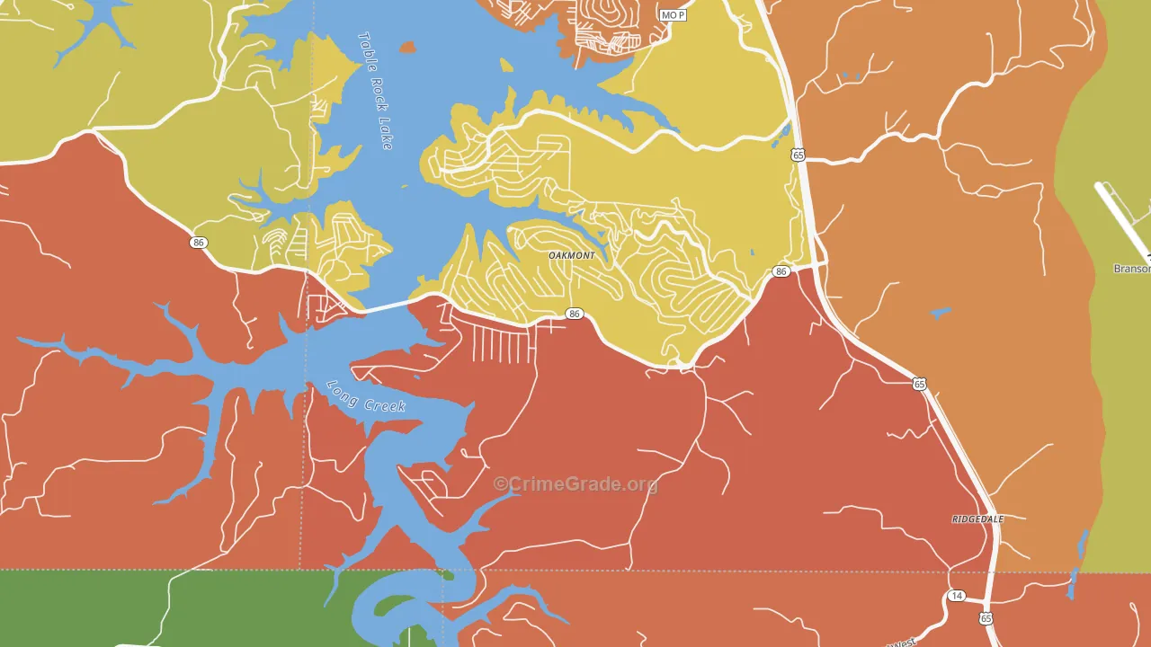 65739, MO Map of Drug-Related Crime Rates