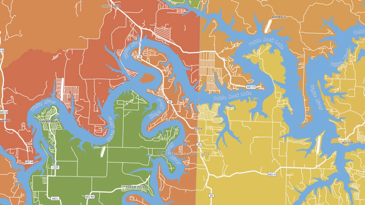65747, MO Map of Drug-Related Crime Rates