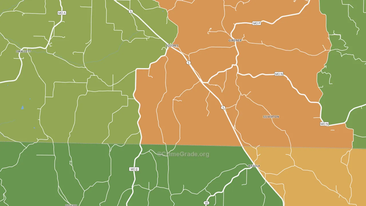 65755, MO Map of Drug-Related Crime Rates