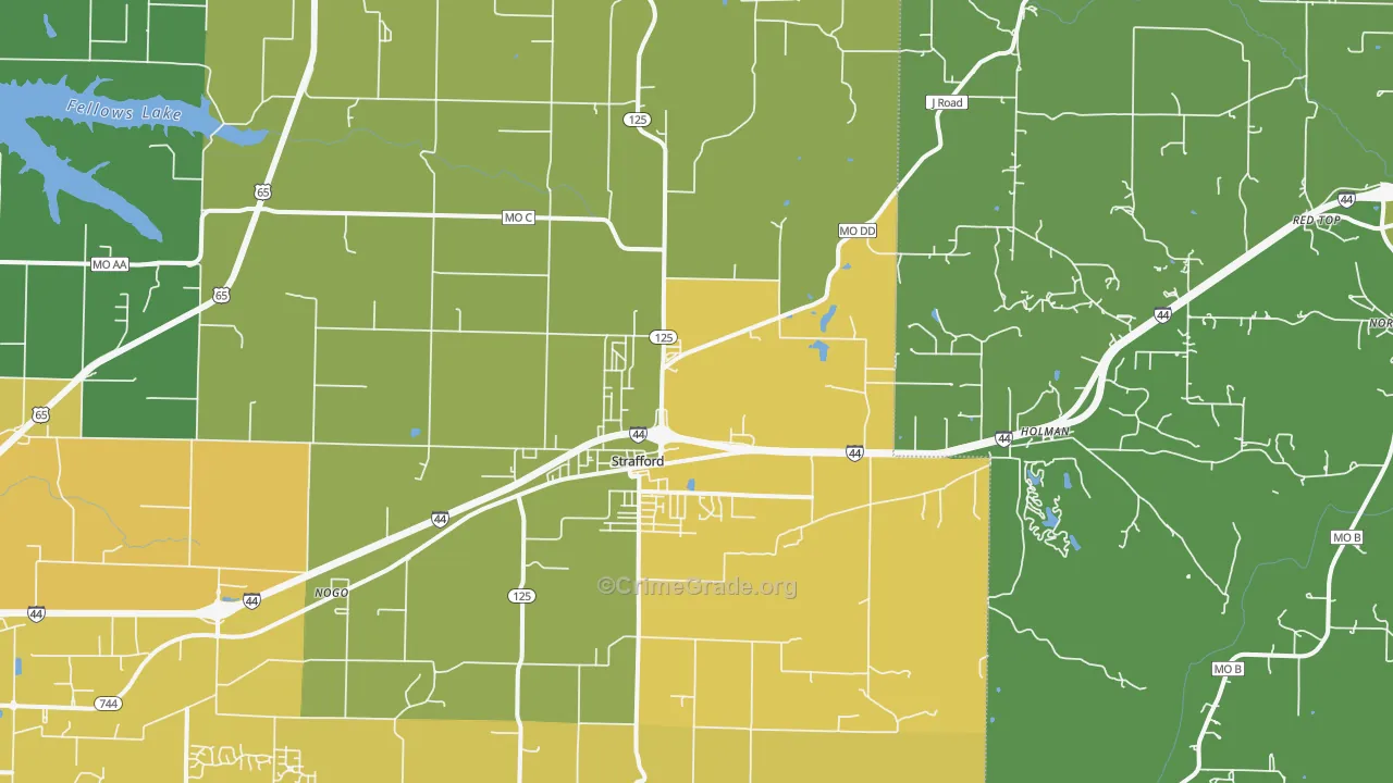 65757, MO Map of Drug-Related Crime Rates