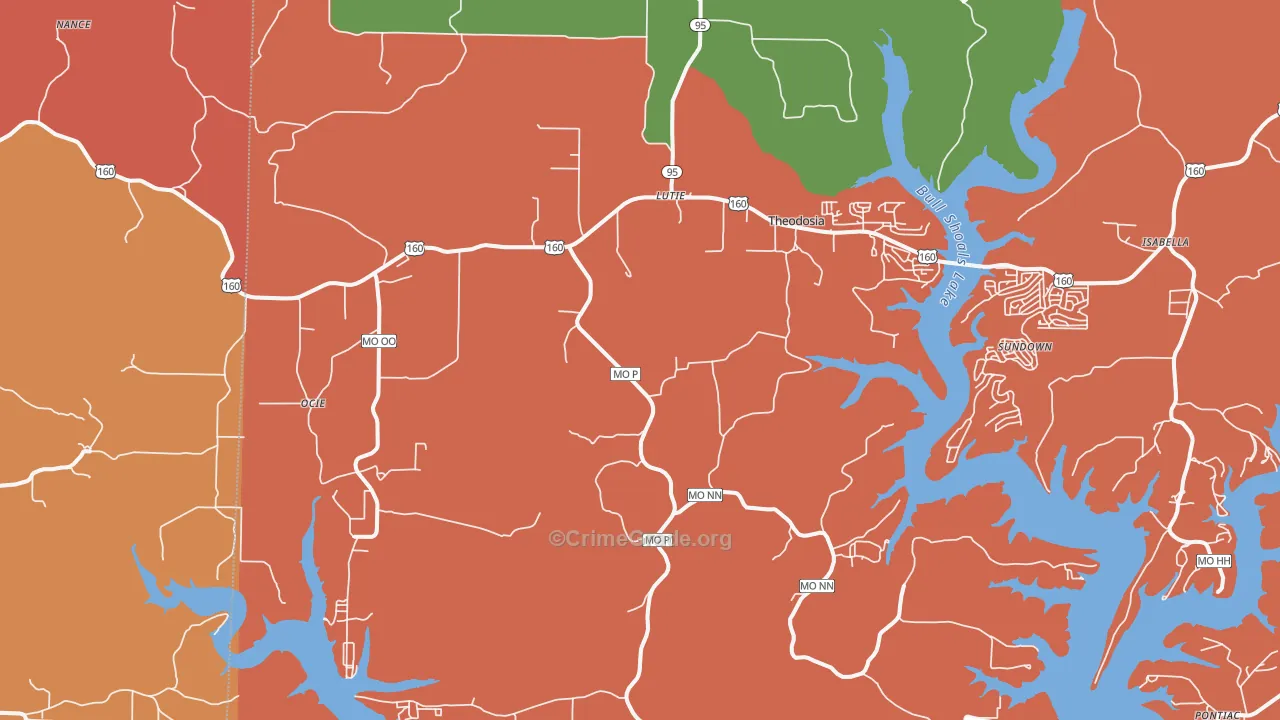 65761, MO Map of Drug-Related Crime Rates